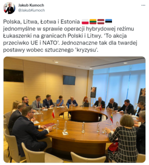 Kijów | Spotkanie Prezydentów Polski, Estonii, Łotwy i Litwy, wspólne oświadczenie Prezydentów w sprawie Białorusi