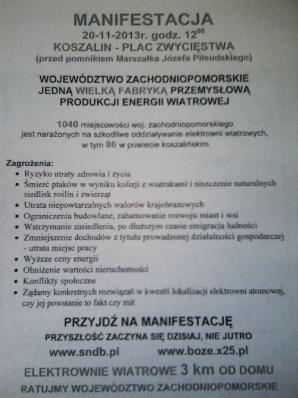 Mieszkańcy protestowali. Turbiny i elektrownie atomowe zbyt blisko zabudowań!
