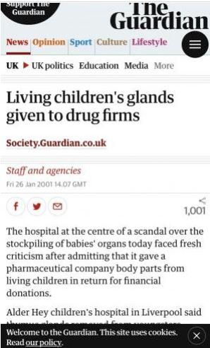 [VIDEO] W szpitalu Alfiego patroszono dzieci. Handlowano wycinaną dzieciom grasicą. Oni ukrywają coś wielkiego - słyszymy na nagraniu, które miało powstać pod szpitalem w Liverpoolu. Media ujawniają wstrząsające fakty!