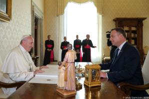 Audiencja Pary Prezydenckiej u papieża Franciszka