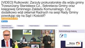 [VIDEO] Oskarżony Wójt Stanisław Cz. prześladuje za prawdę mieszkańców Gminy Trzeszczany! Dziś w Sądzie Rejonowym w Hrubieszowie będzie domagał się skazania seniorów! Czy śmierdzą mu i ważą za dużo?
