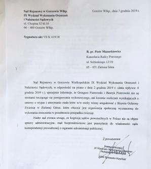 [VIDEO] 423 000 zł od Skarbu Państwa domaga się rolnik Grzegorz Piotrowski spod Gorzowa Wlkp. Za finansowy chaos, do którego doprowadziła wobec niego i 200 sztuk bydła Izabela Kwiatkowska, szefowa Biura Ochrony Zwierząt z Zielonej Góry!