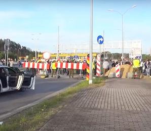 [VIDEO] Polacy protestują na granicy z Niemcami. Domagają się powrotu do pracy!