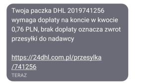 Miała dopłacić tylko 1,49 zł do kosztów doręczenia przesyłki, a straciła 10 000 zł. Uważajcie na sms-y!