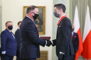 [VIDEO] Prezydent odznaczył Roberta Lewandowskiego