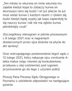 [VIDEO] TOGI BEZ SUMIEŃ: Narkoman zapowiada brutalny atak na 4-letnie dziecko. Sądy w Złotowie i Pile dają przyzwolenie!