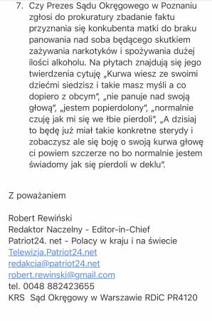 [VIDEO] TOGI BEZ SUMIEŃ: Narkoman zapowiada brutalny atak na 4-letnie dziecko. Sądy w Złotowie i Pile dają przyzwolenie!