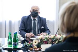 Spotkanie ministra Raua i wiceministra Przydacza z Sekretarz Generalną OBWE