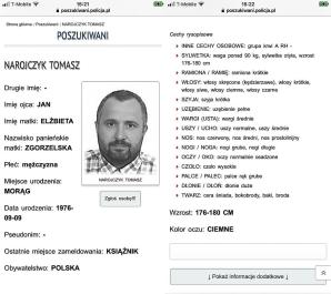 RUTKOWSKI: Poszukiwany 45-letni Tomasz Narojczyk może ukrywać się na Litwie. Oraz przemieszczać się na Łotwę i Estonię!