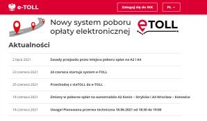 Zasady przejazdu przez miejsca poboru opłat na A2 i A4