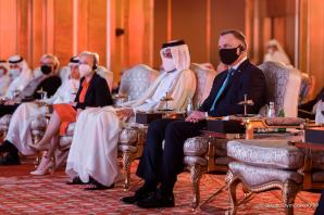 [VIDEO] O dostawach gazu prezydent Andrzej Duda z Emirem Kataru Szejkiem Tamimem Bin Hamadem Al Thanim 