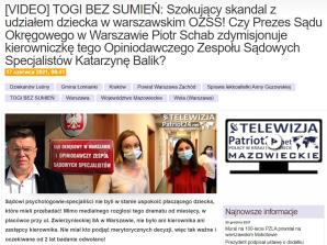 [VIDEO] TOGI BEZ SUMIEŃ: Sędzia Tomasz Jaskłowski z Warszawy skompromitowany. Ojciec, którego dramat nagłośniła Maja Rutkowski w programie Elżbiety Jaworowicz, wiarygodny!