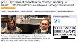  [VIDEO] Pistolet, czarny mercedes, próba otrucia? Kto zastrasza świadków w Kaliszu? Dlaczego policja nie dostrzega przestępstw związanych ze spadkiem o wartości 20 milionów? 