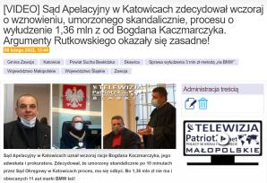 [VIDEO] 1,8 mln zł w reklamówce, trup i 11 wirtualnych BMW. Po akcji Biura RUTKOWSKI w czwartek w Katowicach początek procesu syna kandydatki na prezydenta Zabrza!