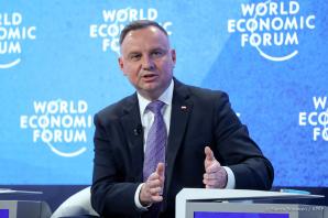 Andrzej Duda na Forum Ekonomicznym w Davos. Główne tematy rozmów Prezydenta RP na WEF to sytuacja na Ukrainie