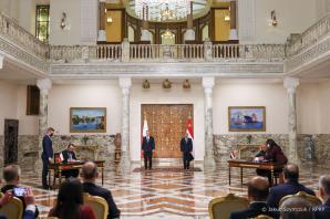 [VIDEO] Spotkanie z Prezydentem Egiptu. Prezydenckie rozmowy dotyczyły też rosyjskiej agresji na Ukrainę i sposobów zakończenia tej wojny. 