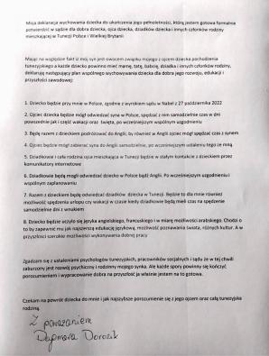 [VIDEO] TUNEZJO! WIELKA BRYTANIO ! ODDAJCIE POLSKIE DZIECKO POLSKIEJ MATCE ! Protesty pod warszawskimi Ambasadami Wielkiej Brytanii w piątek o godz. 9:30 i Tunezji o godz.10:30! BĄDŹCIE Z NAMI! 