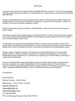 [VIDEO] Protest pod Ambasadą Wielkiej Brytanii w Warszawie! 3-letni Dawid ma wrócić do polskiej mamy! [GB/PL]