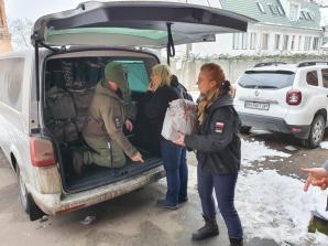 Wizyta Wicemarszałek Sejmu na Ukrainie - przekazanie pomocy humanitarnej