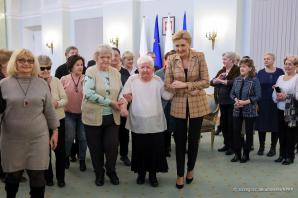 Spotkanie Pierwszej Damy z członkami Osiedlowego Klubu Seniora TRAMP w Wołominie