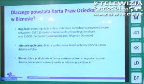 [VIDEO] Duża szansa na wzmocnienie praw dziecka w Polsce. Biznes zobowiązuje się do ich ochrony w swojej działalności