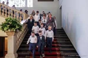 Spotkanie z uczniami polsko-angielskiej szkoły z małżonką Prezydenta Andrzeja Dudy w Belwederze