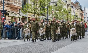 Orkiestra Reprezentacyjna WOT zagrała na święcie 9 Łódzkiej Brygady Obrony Terytorialnej.