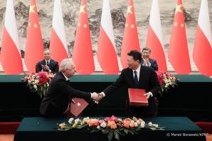[VIDEO] Rozmowy polityczne Prezydenta RP w Pekinie