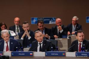 [VIDEO] O jedności, odporności i gotowości mówił Prezydent RP Andrzej Duda na szczycie NATO