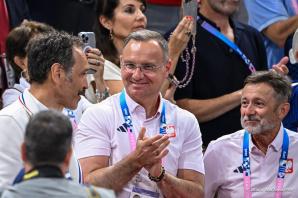 [VIDEO] Igrzyska olimpijskie. Andrzej Duda kibicował polskim siatkarzom w Paryżu
