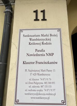 Słowo na niedzielę 22 września z Sanktuarium Wambierzyckiej Królowej Rodzin i Patronki Ziemi Kłodzkiej