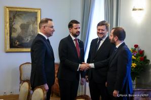 [VIDEO] Prezydent RP z Prezydentem Republiki Czarnogóry o bezpieczeństwie w regionie, wydatkach na obronność oraz wsparciu Polski dla Czarnogóry w jej europejskich aspiracjach