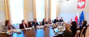 [VIDEO] Spotkanie Wiceminister Zuzanny Rudzińskiej-Bluszcz i Specjalnej Przedstawicielki Sekretarza Generalnego ONZ ds. przemocy wobec dzieci Najat Maalli M’jid