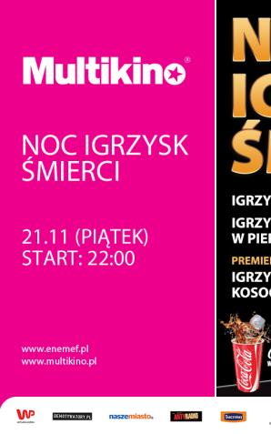 ENEMEF: Noc Igrzysk Śmierci – już 21 listopada w Multikinie 