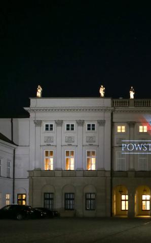 Okolicznościowa iluminacja w rocznicę wybuchu powstania listopadowego
