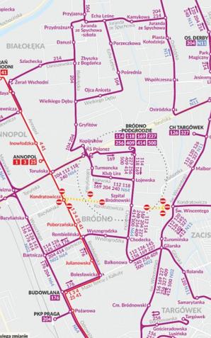 Budowa M2 na Bródnie - zmiany w komunikacji miejskiej Budowa stacji metra „Zacisze” wkracza w kolejny etap