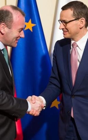 Spotkanie premiera z Manfredem Weberem, Przewodniczącym Grupy Europejskiej Partii Ludowej w Parlamencie Europejskim