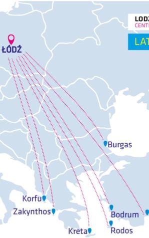 Siedem kierunków z łódzkiego lotniska. Oferta lotów na lato 2020 r. już w sprzedaży