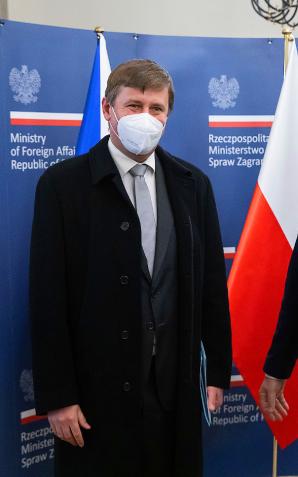 [VIDEO] M.in. o Ukrainie, Białorusi i Rosji Minister Zbigniew Rau z ministrem spraw zagranicznych Republiki Czeskiej Tomašem Petříčkiem
