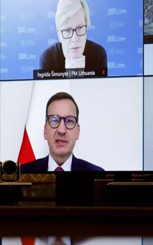 Oświadczenie Premierów Ingridy Šimonytė (Litwa), Artursa Krišjānisa Kariņša (Łotwa), Kai Kallas (Estonia) i Mateusza Morawieckiego (Polska) w sprawie ataku hybrydowego na naszych granicach ze strony Białorusi
