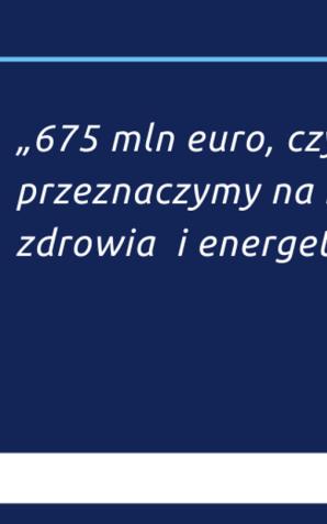 Mamy dodatkowe 3 mld zł na walkę ze skutkami pandemii