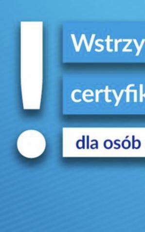 MINISTERSTWO ZDROWIA: Wstrzymujemy wydawanie certyfikatów po dawce przypominającej dla osób zaszczepionych Johnson&Johnson