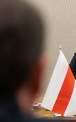 Spotkanie ministra Mariusza Kamińskiego ze Swiatłaną Cichanouską, liderką demokratycznej opozycji na Białorusi