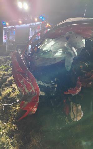 Punto kontra Scania. Kierowca nie przeżył, zginął też pies