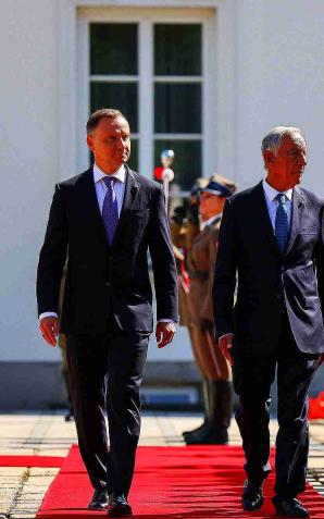 [VIDEO] Prezydent Portugalii z wizytą w Polsce