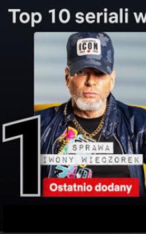Krzysztof Rutkowski  Top 1 z 10-ciu najbardziej popularnych seriali na platformie Netflix 