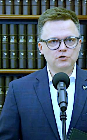 [VIDEO] Marszałek Sejmu Szymon Hołownia o akcji ratunkowej po powodzi na południu Polski
