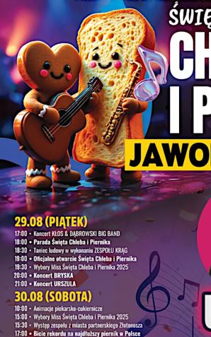 Jawor zaprasza na Święto Chleba i Piernika! Pachnący rynek i trzy dni zabawy