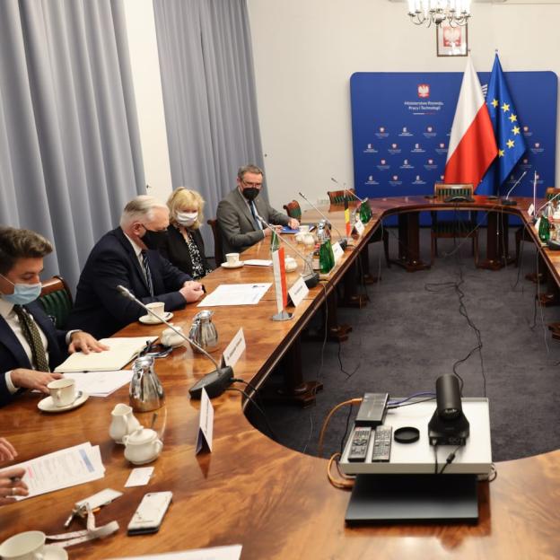 Wicepremier Jarosław Gowin spotkał się z ambasadorami krajów Beneluksu