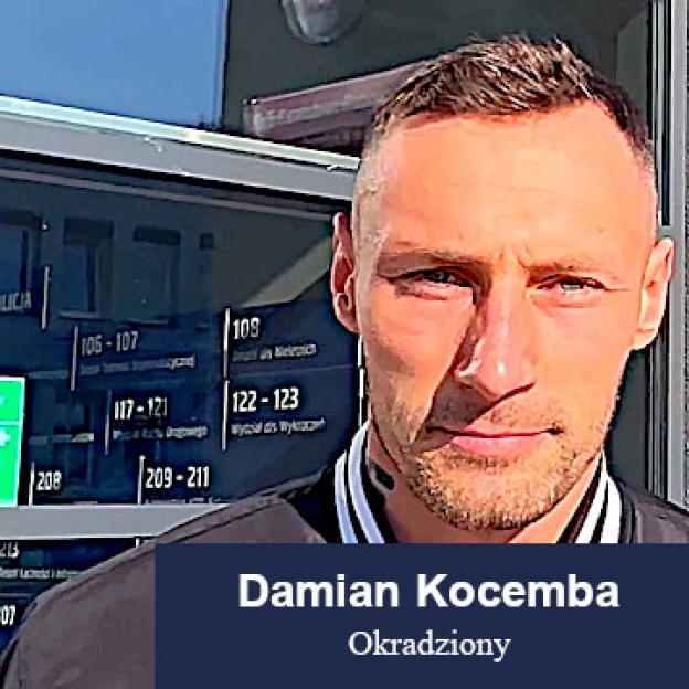 [VIDEO] Okradziony Damian Kocemba dziś o 15:45 spotyka się z Komendantem Policji w Kłobucku 